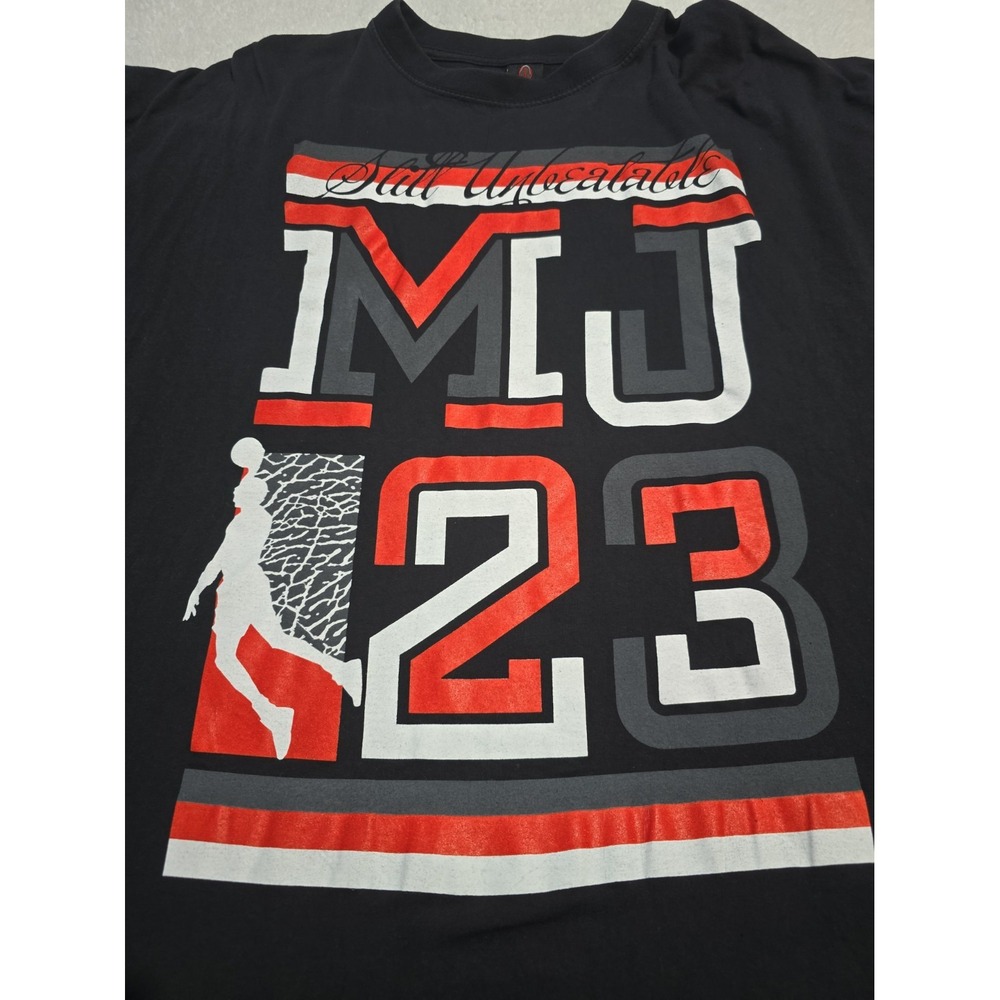 Michael Jordan Icedout Shirt Mens 5XL Black Still Unbeatable MJ 23 Chicago Bulls - Picture 4 of 7